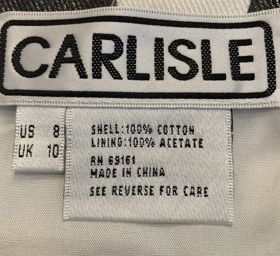 Casaco de chuva Carlisle feminino com cinto preto e branco tamanho 8, padrão vaca, manchas - Imagem 3 de 4