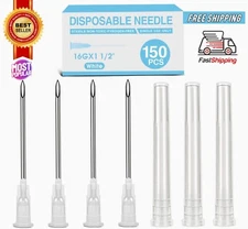 16, 18, 20, 22 Gauge 1.5 Inch Needle Disposable Box of 150 Pcs
