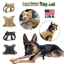 Tactical Dog Harness with Handle No-pull Large Military Dog Vest US Working Dog