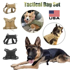 Tactical Dog Harness with Handle No-pull Large Military Dog Vest US Working Dog