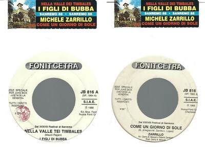 I Sons Di Bubba / Zarrillo   Im Tal Tei Timbales Come Ein Tag Al Sole