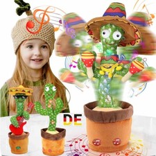 Neu Sprechender Kaktus Spielzeug Nachsprechen auf Deutsch Tanzender Kaktu DHL