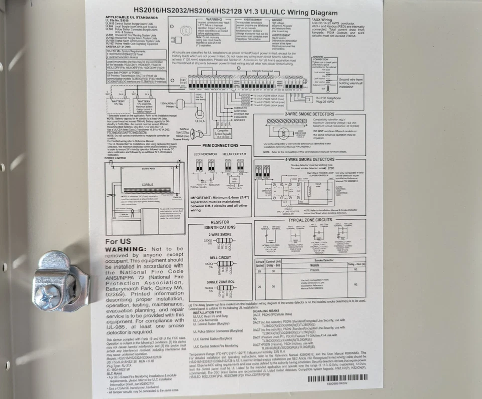 DSC HS2064 PowerSeries Neo 64-Zone Security Control Panel - Image 3 of 4