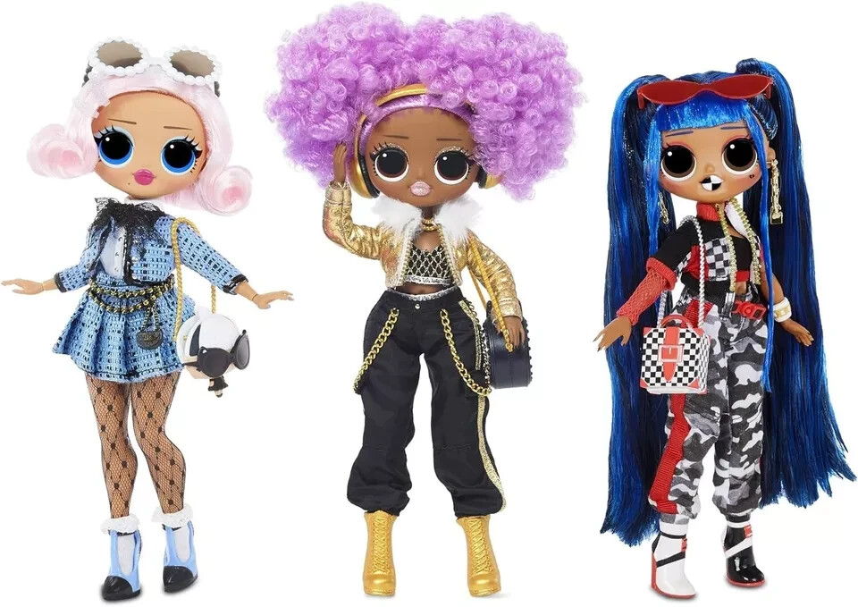 Set of 3 LOL Surprise OMG Dolls - Downtown BB, 24K DJ