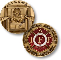 Tillerman Iaff Bronze Antique Challenge Coin. 48627. Tillerman Iaff Bronze Antique Challenge Coin. 48627.