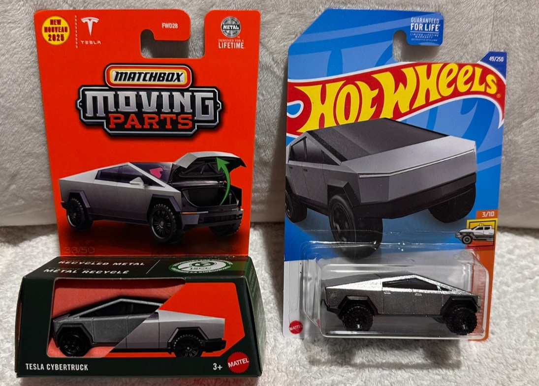 Hot Wheels Tesla Cybertruck 2024 & Matchbox~ Moving Parts~ Tesla Cybertruck