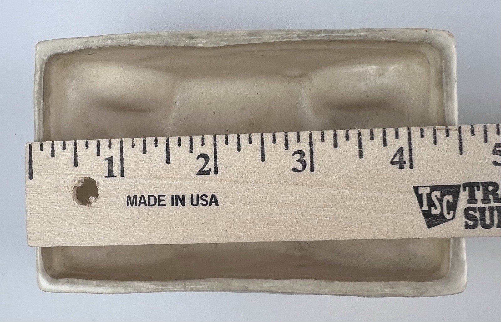 Vtg 1945 McCoy Pottery Rustic Fernery Window Planter 4.5” Brown & Turquoise