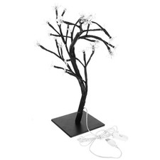  1pc lampada decorativa per albero di fiori in fibra ottica lampada per albero