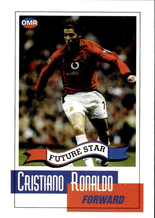 CRISTIANO RONALDO Manchester United 2004 Future Star OMR Soccer Rookie Card