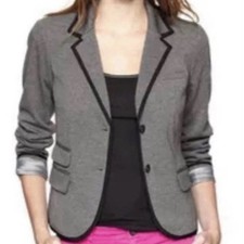 Gap The Academy Blazer in Dark Heather Grey Size 12
