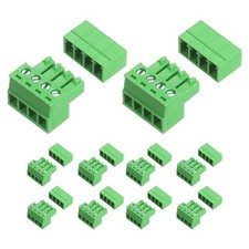 10 Set 4 Pin 3.81mm Pitch PCB Mount Screw Terminal Block Connector Plugs