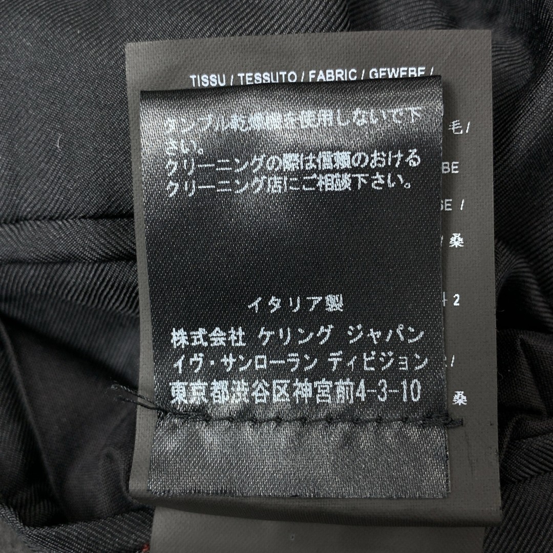 SAINT LAURENT Wool Lapel Switched Smoking Jacket 34 Black Womens Used KLDR-0 thumbnail 8