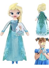 Elsa aus Frozen Prinzessin Plüschtier 40 cm – Kuschelpuppe Geschenk für kinder