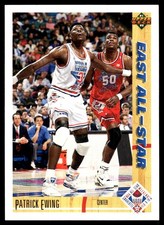 Patrick Ewing 1991-92 Upper Deck #68 Knicks NBA READ FREE SHIPPING AutographDen