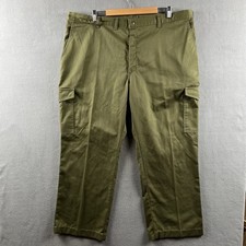 Vintage Boy Scouts of America Pants Mens 44 Green Cargo Uniform Official 80s BSA