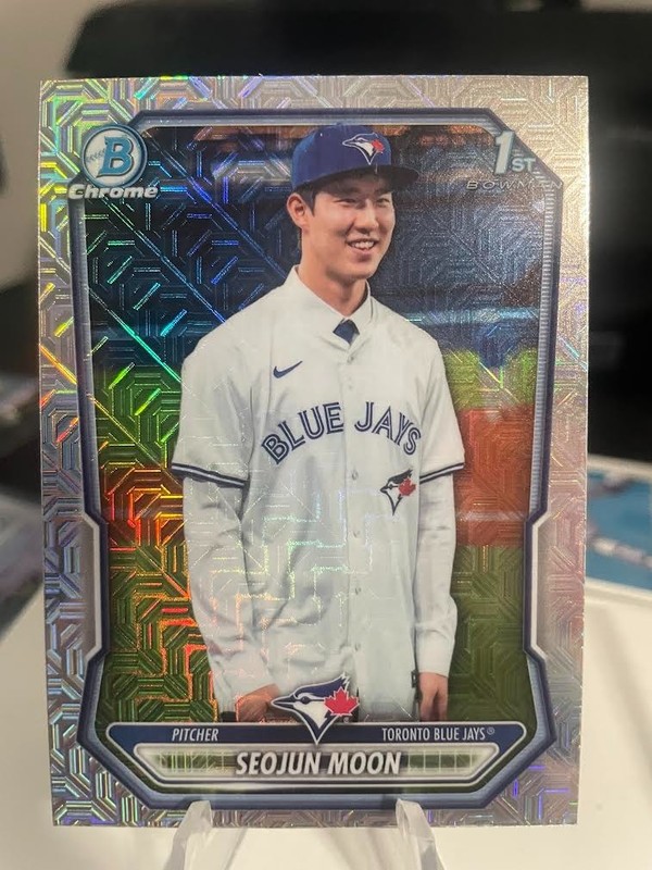 2026 Bowman Chrome Seojun Moon 1st Bowman Mojo Refractor Toronto Blue Jays