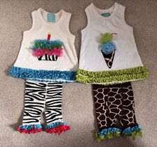 Mud Pie Baby Cute Outfit 0-6 Designer Mudpie