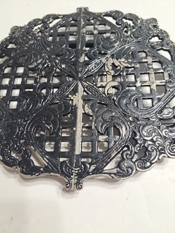 Vintage Godinger 1993 Expandable Trivet Black/Silver Color - Image 4 of 4