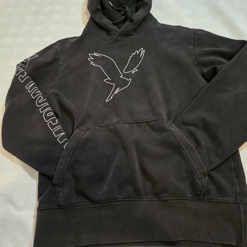 American Eagle Hoodie Black Pockets Pullover Youth Size XS Unisex - Picture 10 of 19