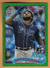 2024 Topps Series 2 #2T89C-63 Junior Caminero Green Mojo Refactor, 03/99, Mint