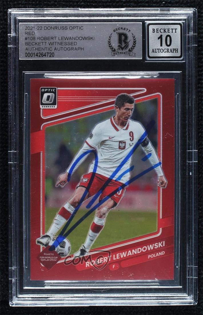 BAS 2021 Donruss Road to Qatar Optic Red Prizm /149 Robert Lewandowski #108 04k8