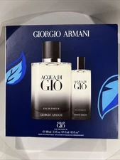 Giorgio Armani Acqua Di Gio 3.4 oz  + 0.5 Oz Men's Eau De Parfum Gift set!!!