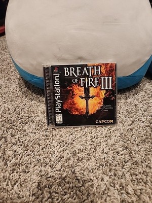 Breath of Fire III (Sony PlayStation 1, 1998) Black Label Complete W/ Manual PS1