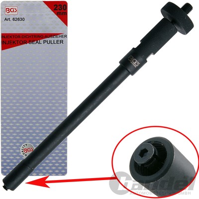 BGS INJEKTOREN DICHTRING AUSZIEHER 230mm INJEKTOR KUPFERRING DICHTUNG LÖSEN KFZ