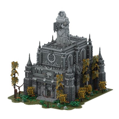 Hero s Grave Crypt with Interior Modular Building 7403PCS Game MOC