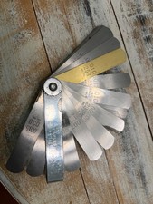 Vintage K-d Tools Feeler Gauge Set No. 161 Contains 28 Gauges Made In Usa.