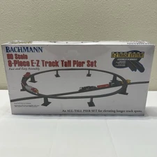Bachmann Trains 8 PC. E-Z TRACK TALL PIER SET - HO Scale