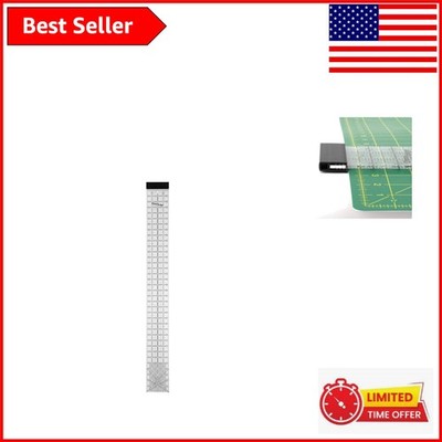 OmniEdge 4'' x 36'' Optical-Grade Quilting Ruler with Easy Grip Edge and Angles