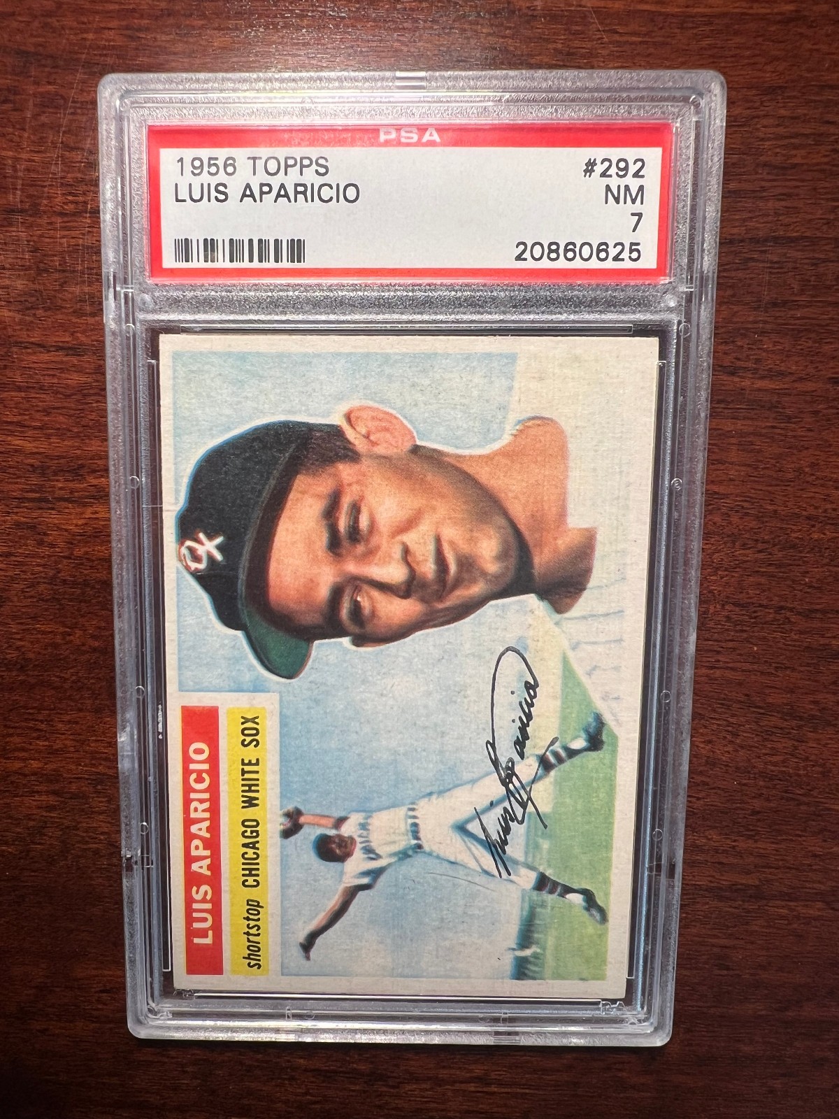 1956 Topps Baseball Luis Aparicio (RC, HOF) #292 PSA 7