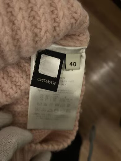 FENDI/ ROMA/Front Logo Crew Neck Knit Sweater (Thick)/Size 40/Wool/Pink/FZX624AE thumbnail 4