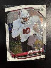 Josh Sweat 2025 Prizm Football White Disco Paralell- Cardinals