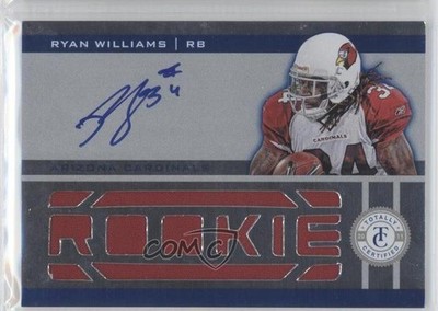2011 Totally Certified Freshman Fabric Blue Ryan Williams Rookie Auto RC 0l1
