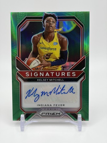 2024 Panini Prizm WNBA Throwback Signatures Kelsey Mitchell #TB-KM Green Auto