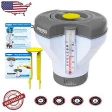 HYDROTOOLS Smart Floater: Pool/Spa Chlorine Dispenser, Thermometer