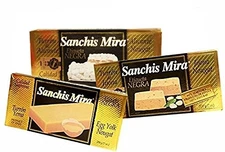 Sanchis Mira Turron Combo Pack 1 Jijona, 1 Alicante, 1 Yema . Pack of 3