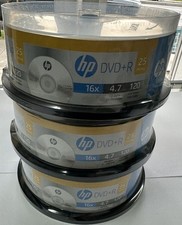 HP DVD R 75 PACK Spindle 16X 4.7 GB 120 Min Recordable 3 Spindle of 25pcs Each