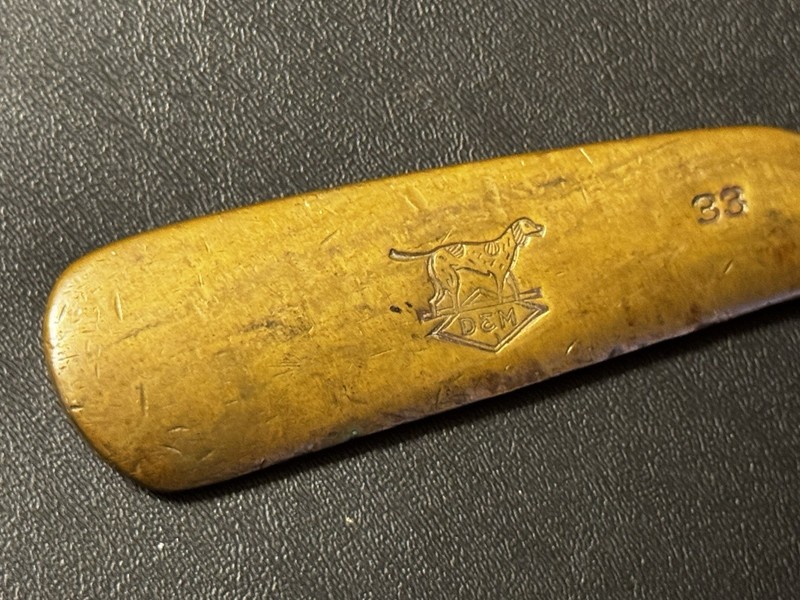 RARE Vintage 1920s Draper & Maynard D&M Golf Putter Wood Grip Handle 33 1/2”