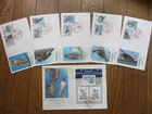 Japan Stamp First Day Cover Endangered Native Bird Series 6 Covers 1983～1984