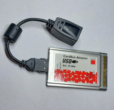 Lindy CardBus Adapter US 2236 PCMCIA to 2 x USB Dongle and Laptop Adapter