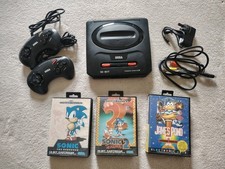 SEGA Mega Drive 2 Bundle, 2 Pads And 3 Games Tested Working