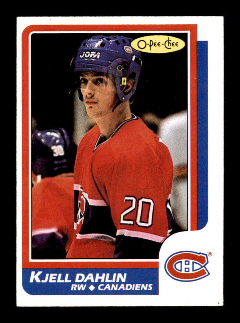 Kjell Dahlin #15 Hockey Cards 1986 O-Pee-Chee trading card — raw and PSA graded price guide