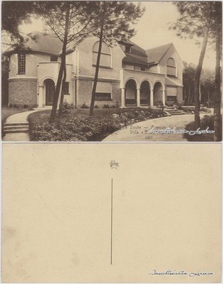 Le Zoute-Knokke-Heist Avenue du Bois et Villa/Straßenpartie und Villa 1914