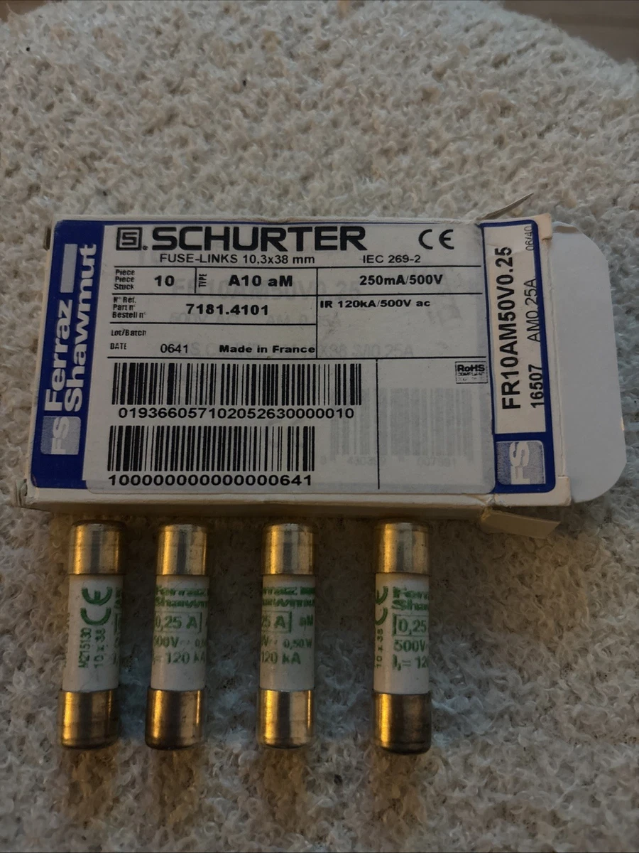 Lot De 10 Fusibles Cartouche 1.25A 250V Littlefuse – Neufs, Pour électro