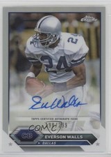 2023 Composite Topps Chrome Refractor 198/299 Everson Walls #TCA-EW Auto 3hd