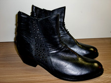 Högl Damen Stiefeletten UK 8, schwarz, Gr, 42, echt Leder, neu/ungetragen, hochw