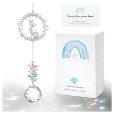 Cat Memorial Suncatcher Thoughtful Pet Loss Sympathy Gift for Bereavement